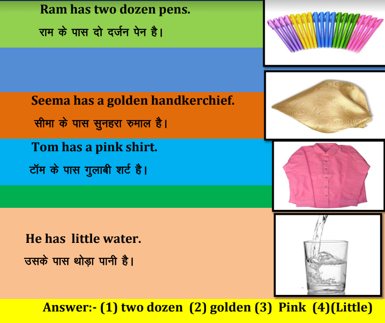 Adjective practice Identify adjectives and the nouns